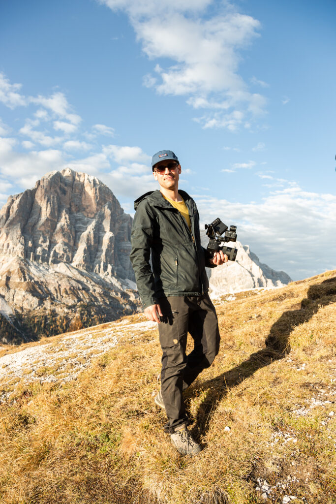 On location for Schöffel. Photo by Julio Arellano.
